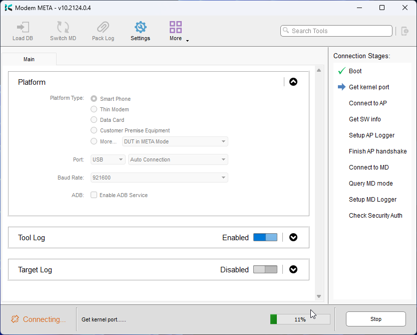 Modem META Connecting